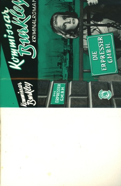 Kommissar Burkley Leihbuch SU Erpresser G.m.b.H (Liebel) nur Schutzumschlag
