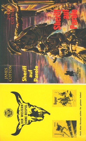 Cotton, James Leihbuch SU Sheriff auf Parole (Ernst u. Evertz) nur Schutzumschlag