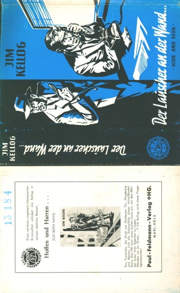 Kellog. Jim Leihbuch SU Lauscher an der Wand (Feldmann) nur Schutzumschlag