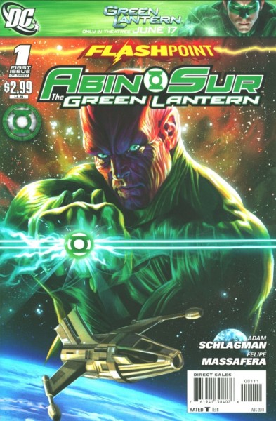 Flashpoint (2011) Abin Sur - The Green Lantern 1-3 kpl. (Z1)