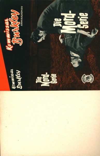 Kommissar Burkley Leihbuch SU Mord-Serie (Liebel) nur Schutzumschlag