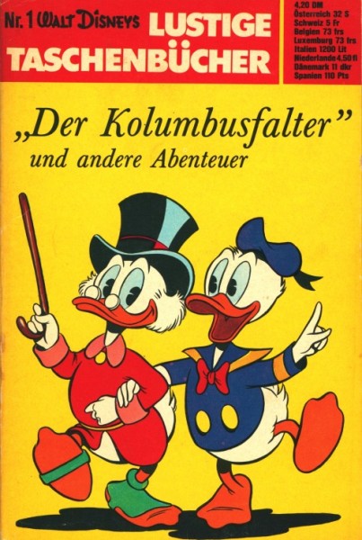 Lustiges Taschenbuch (Ehapa, Tb.) Nr. Ausgabe div. Auflage (s/w, Farbe) Nr. 1