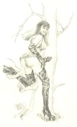 Originalzeichnung Erotische Pin-ups (Bild 090)