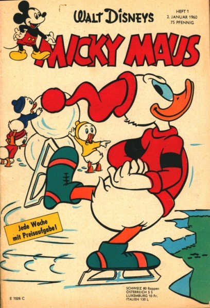 Micky Maus (Ehapa, Gb.) Jahrgang 1960 Nr. 1-52