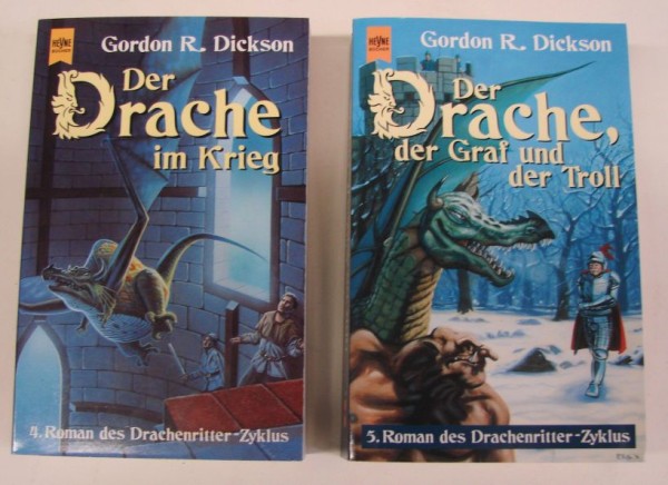 Heyne SF & Fantasy Komplettserien (Heyne, Tb.) Drachenritter-Zyklus (Dickson, Gordon R.) Nr. 1-7 kpl