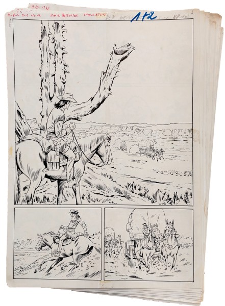 Originalzeichnung (1617) Buffalo Bill 27 Seiten zus. ÜF