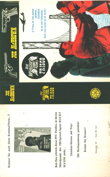 McBrown, Joe Leihbuch SU Würger von Frisco (Feldmann) nur Schutzumschlag