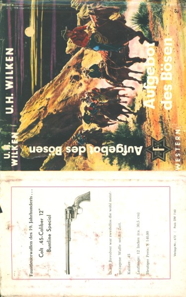 Wilken, U.H. Leihbuch SU Aufgebot des Bösen (Feldmann) nur Schutzumschlag