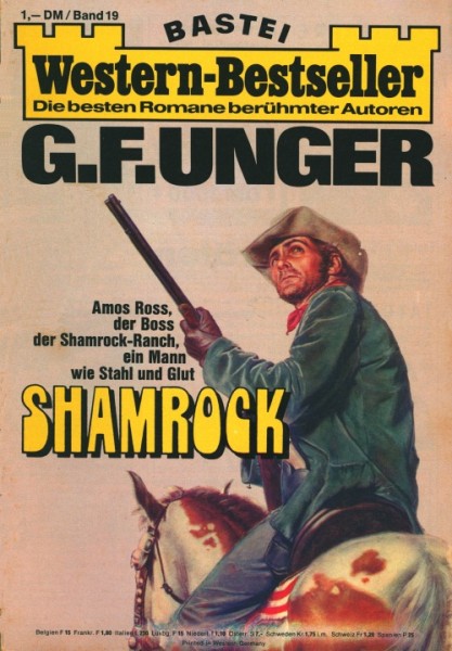 Western-Bestseller G. F. Unger (Bastei) Nr. 1-50