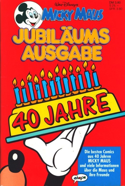 Micky Maus (Ehapa, Gb.) Jubiläumsausgabe 40 Jahre
