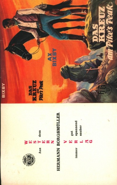 Bixby, Ax Leihbuch SU Kreuz am Pikes Peak (Borgsmüller) nur Schutzumschlag