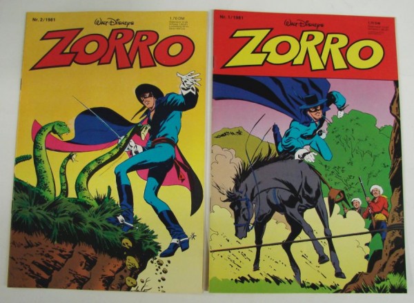 Zorro (Ehapa, Gb.) Jahrgang 1981 Nr. 1-12 kpl. (Z1)