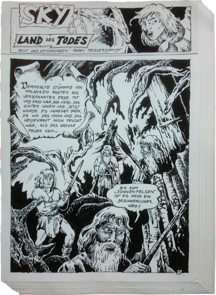 Originalzeichnung (1770) Miroc 10 Seiten zus.