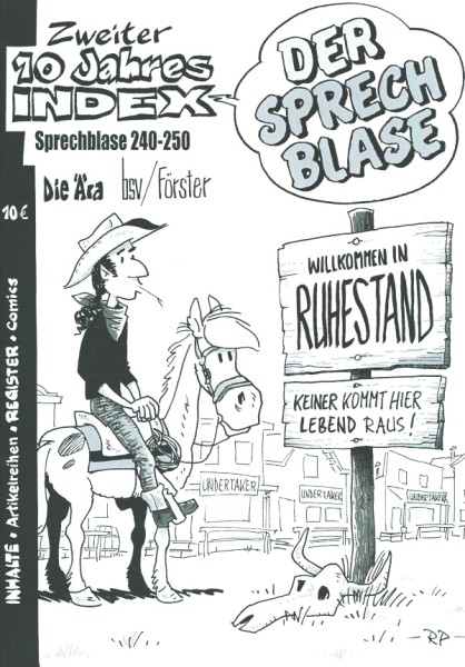 Sprechblase - Zweiter 10-Jahres-Index