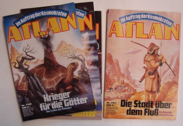 Atlan in 100er Paketen (Moewig) 1. Auflage Nr. 601-700 zus. (Z0-1)
