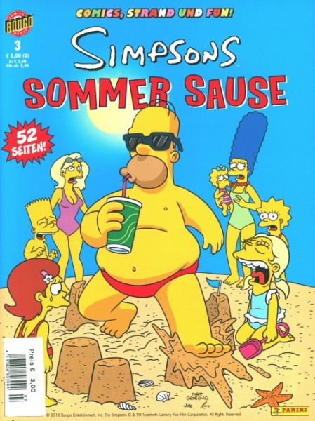 Simpsons Sommer Sause (Dino, GbÜ.) Nr. 1-7