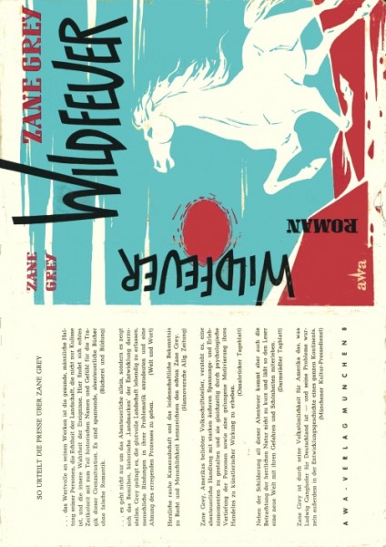 Grey, Zane Leihbuch SU Wildfeuer (Awa) nur Schutzumschlag