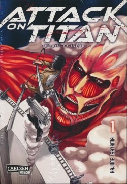 Attack on Titan (Carlsen, Tb.) Nr. 1-15 zus. in 3 Sammelschubern (Z1)