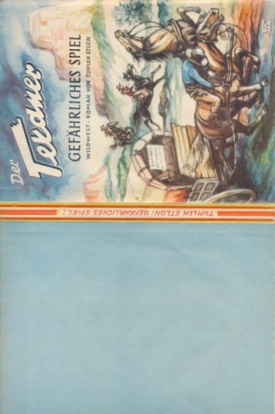 Texaner Leihbuch SU Gefährliches Spiel (Jupiter) nur Schutzumschlag