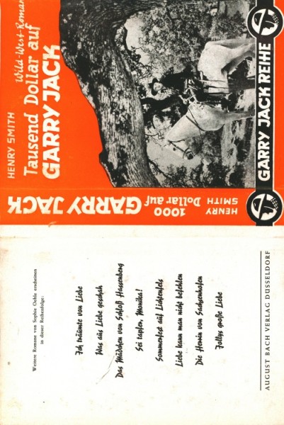 Garry Jack Leihbuch SU Tausend Dollar auf Garry Jack (Bach) nur Schutzumschlag