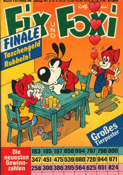 Fix und Foxi (Pabel, Gb.) 36. Jahrgang Z(0-1) Nr. 1-52