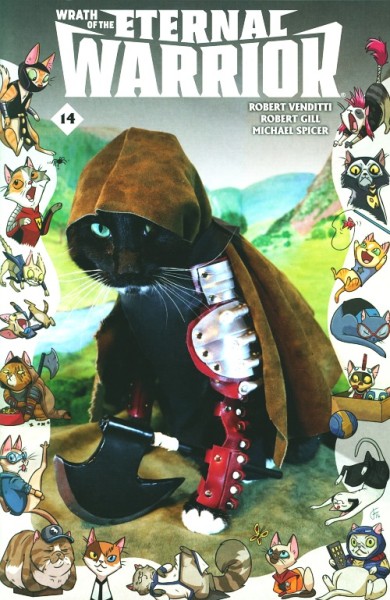 Wrath of the Eternal Warrior (2015) Cat Cosplay Variant Cover 14