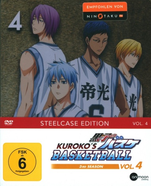 Kuroko's Basketball 3rd Season Vol. 4 DVD Steelcase Edition