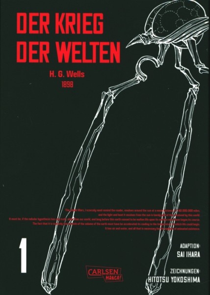 H.G. Wells - Krieg der Welten (Carlsen, Tb.) Nr. 1-3