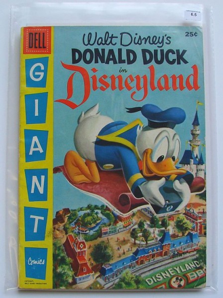 Dell Giant Comics - Donald Duck in Disneyland Graded 6.5
