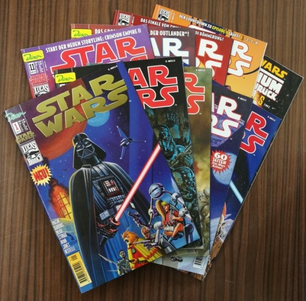 Paket 3822 10 verschiedene Star Wars Comics (Dino, Gb.) (Z1-2)