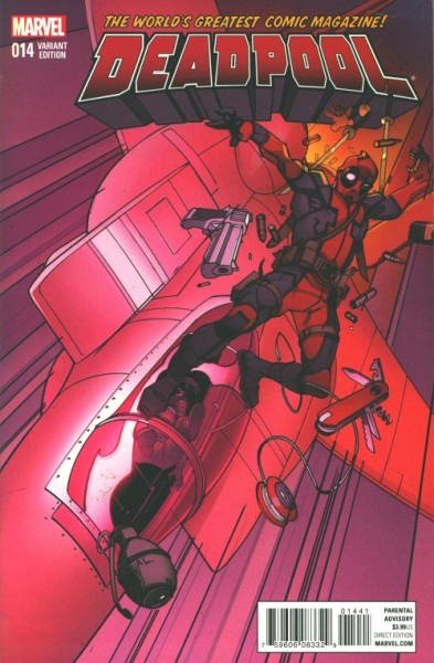 Deadpool (2016) Civil War Variant Cover 14