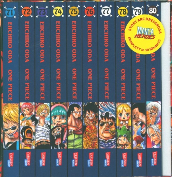 One Piece Sammelschuber 8: Dressrosa (inkl. Bände 71-80)