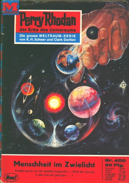 Perry Rhodan in 25er Paketen (Moewig) 1. Auflage Nr. 400-424 zus. (Z0-2)