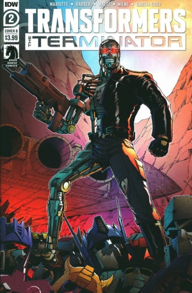 US: Transformers vs Terminator 2 Cover B