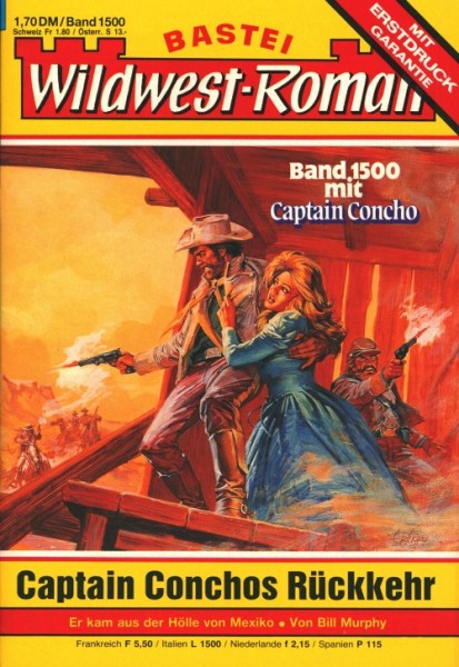 Bastei Wildwest-Roman (Bastei) Captain Concho Nummern
