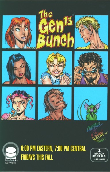 Gen 13 (1995) Brady Brunch Variant Cover 1