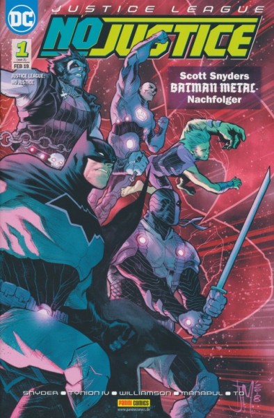 Justice League: No Justice (Panini, Gb.) Nr. 1+2 kpl. (Z1-2)