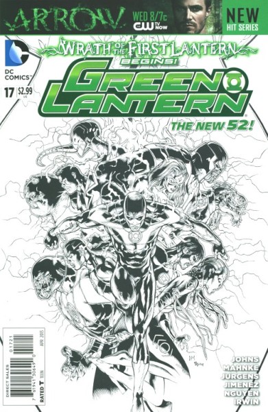 Green Lantern (2011) 1:25 Variant Cover 17