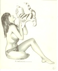 Originalzeichnung Erotische Pin-ups (Bild 018)
