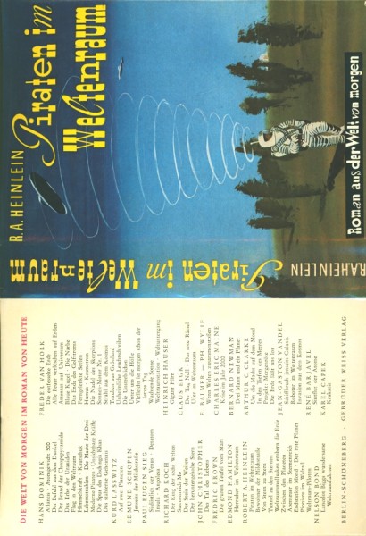 Heinlein, Robert A. Leihbuch SU Piraten im Weltenraum (Weiss) nur Schutzumschlag