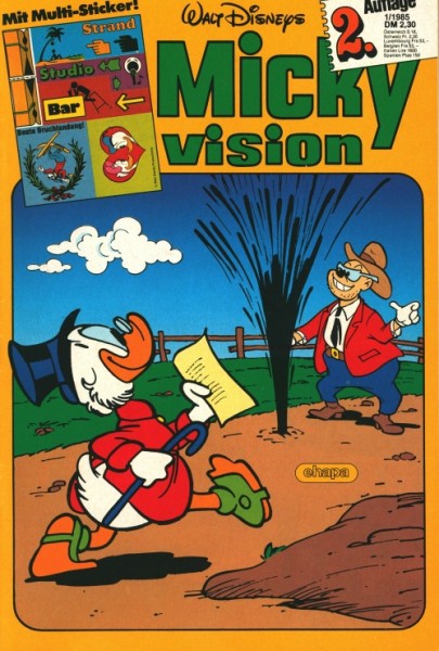 Mickyvision (Walt Disney's) (Ehapa, Gb.) 2.Auflage Jhg. 1985 mit Beilage Nr. 1-12