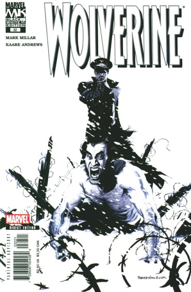 Wolverine (2003) Black & White Variant Cover 32