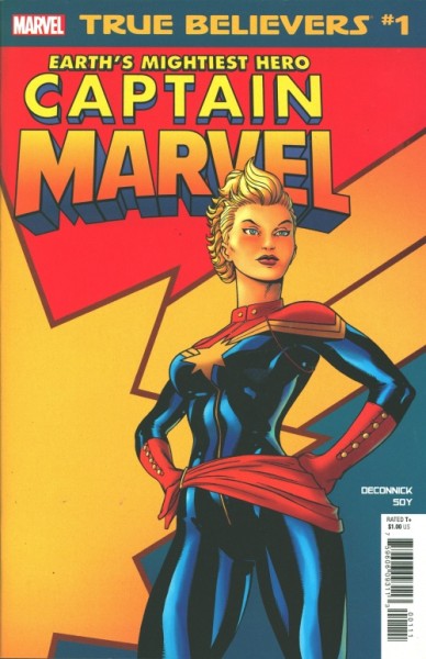 True Believers: Captain Marvel - Earth's Mightiest Hero 1
