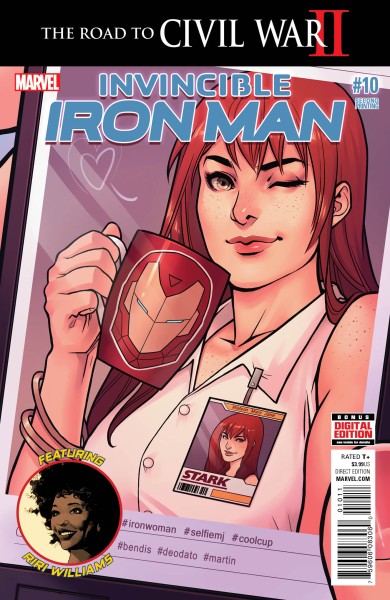 Invincible Iron Man (2015) 2nd Printing Variant Cover 10