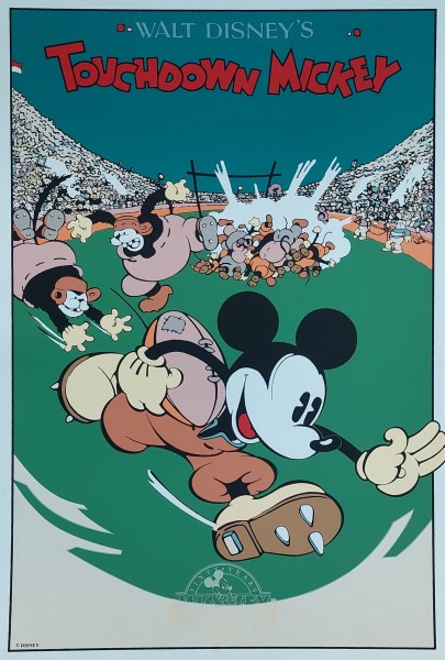 Disney Mickey Mouse Poster Touchdown Mickey