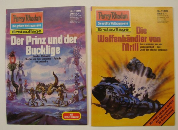 Perry Rhodan in 100er Paketen (Moewig) 1. Auflage Nr. 1100-1199 zus. (Z0-2)