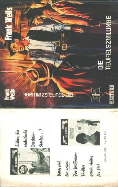 Wells, Frank Leihbuch SU Teufelszwillinge (Feldmann) nur Schutzumschlag