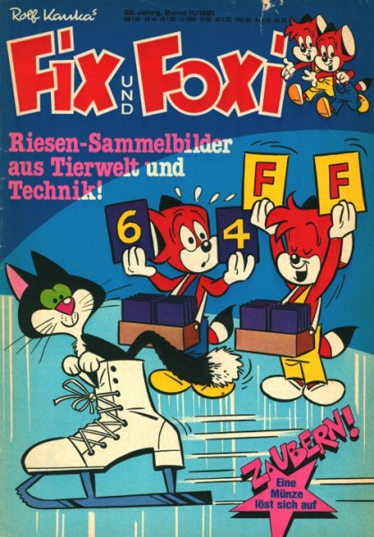 Fix und Foxi mit allen festen Beilagen (Pabel, Gb.) 29. Jahrgang Nr. 1-52 kpl. (Z1-2)