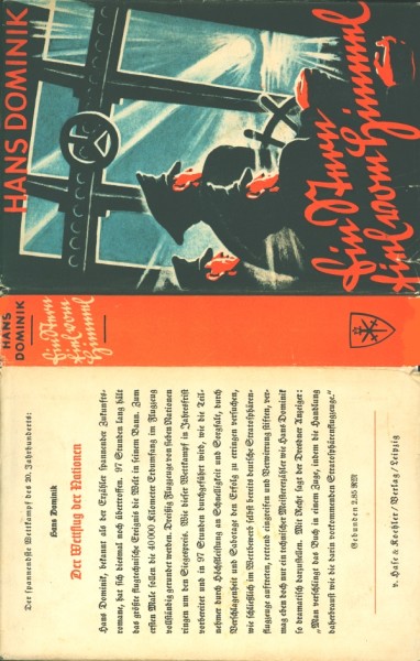 Dominik, Hans Leihbuch SU Ein Stern fiel vom Himmel (Koehler) nur Schutzumschlag