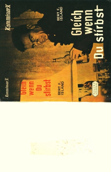 Kommissar X Leihbuch SU Gleich wenn Du stirbst (Rekord) nur Schutzumschlag